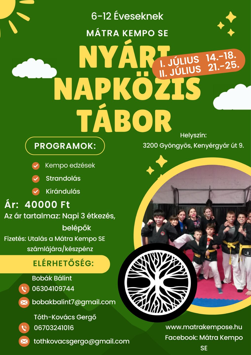 Nyári Napközis Kempo Tábor